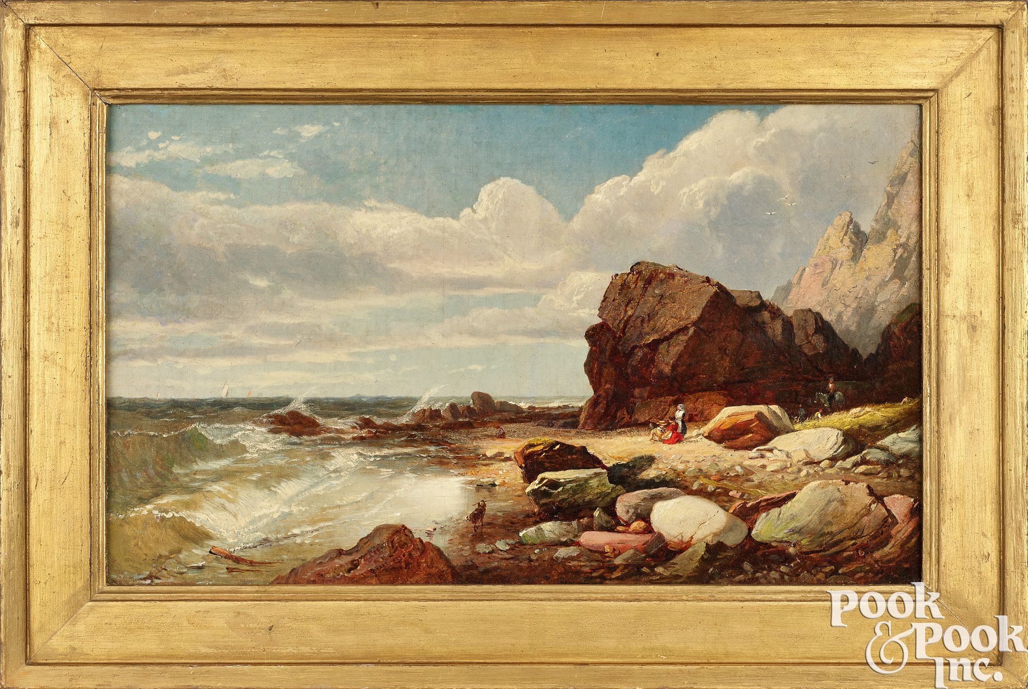 William M. Hart | William Hart coastal landscape (1856) | MutualArt