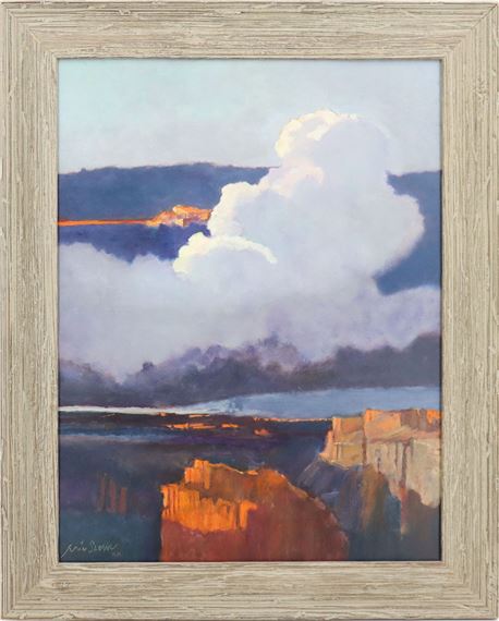 Eric Sloane (1905-1985) Oil on Board "On the Rim by Eric Sloane, 1984