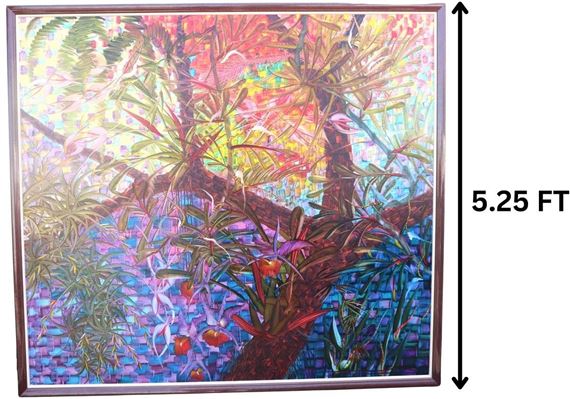 Jorge Ivan Arango (1948-2009) Columbian, Large O/C by Jorge Ivan Arango, 1976