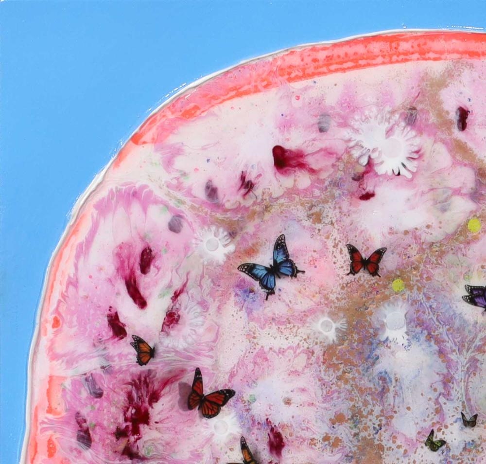 Artwork by Max Milan, "Halo", Made of Synthetic polymer paint on linen