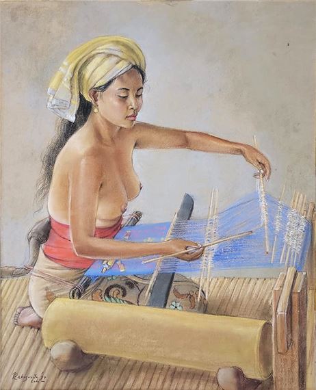 Menenun by Raka Suasta, 1997