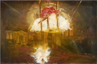 Pope a la Francis Bacon and Fluffy Pooch - Rodney Pople