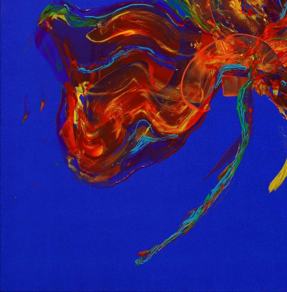 Artwork by Max Milan, "In The Clover", Made of Synthetic polymer paint and mixed media on canvas