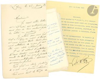 Typed copy of his correspo - Lot - Georges Courteline
