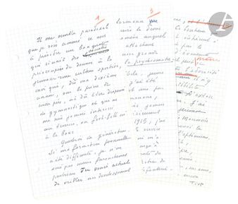 Autograph... - Lot - Marcel Jouhandeau