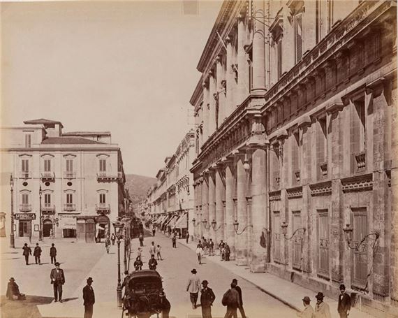 Messina, Via Garibaldi , 1900s by Giacomo Brogi, 1900s