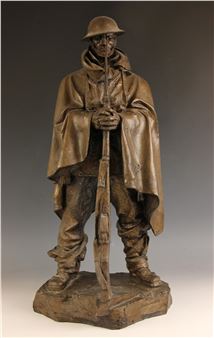 Maquette for 'The Sentry', - Charles Sargeant Jagger