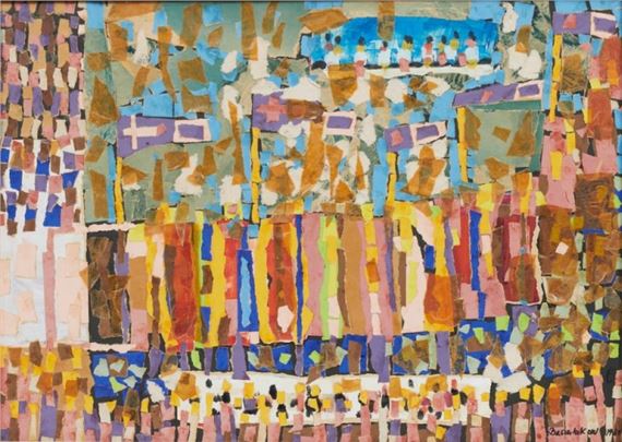 1936 Slaboda/Orel - 1980 Hannover - Komposition - Collage/Papier