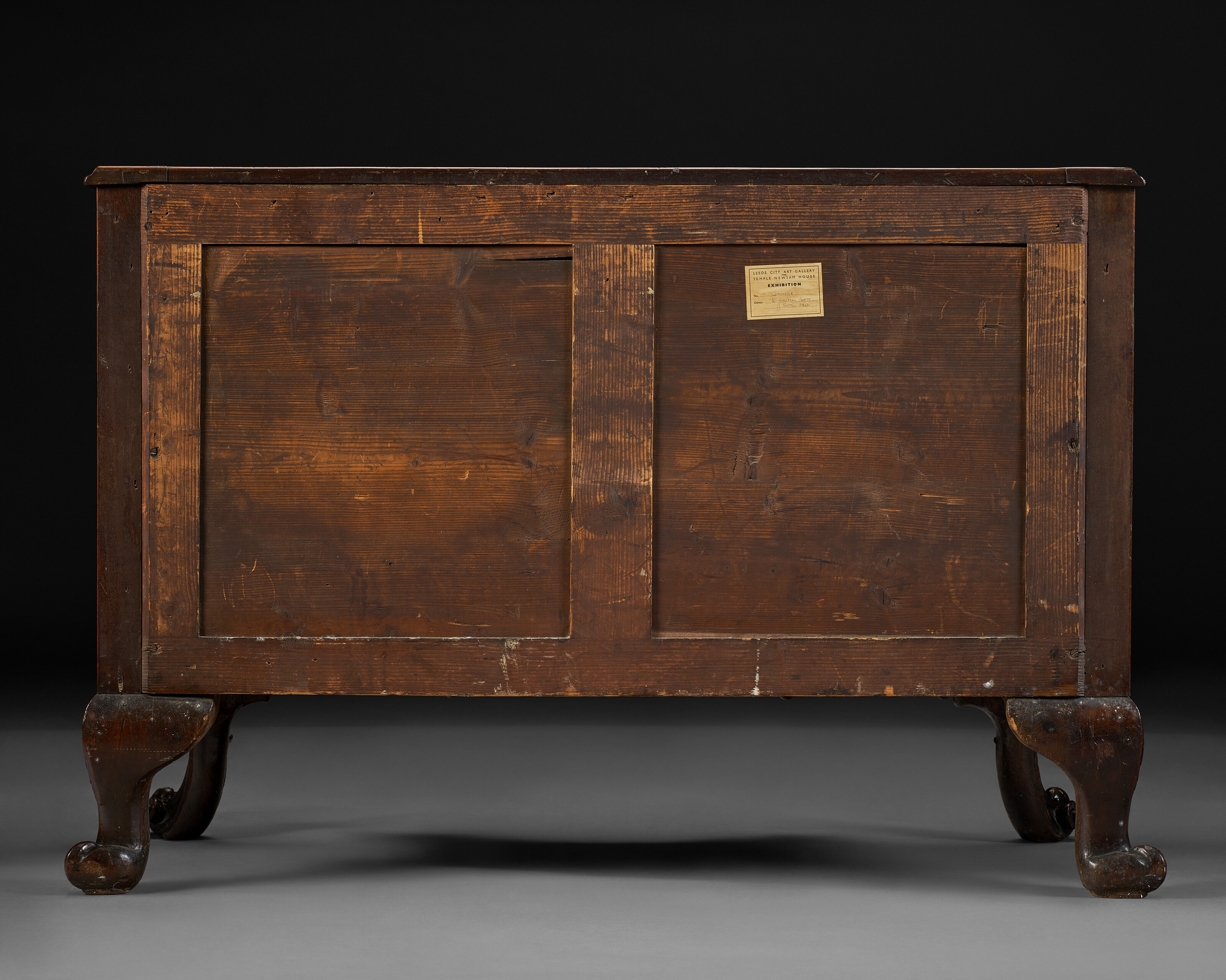 Artwork by Richard Wright, Edward Elwick, A GEORGE III MAHOGANY SERPENTINE COMMODE, Made of engraving