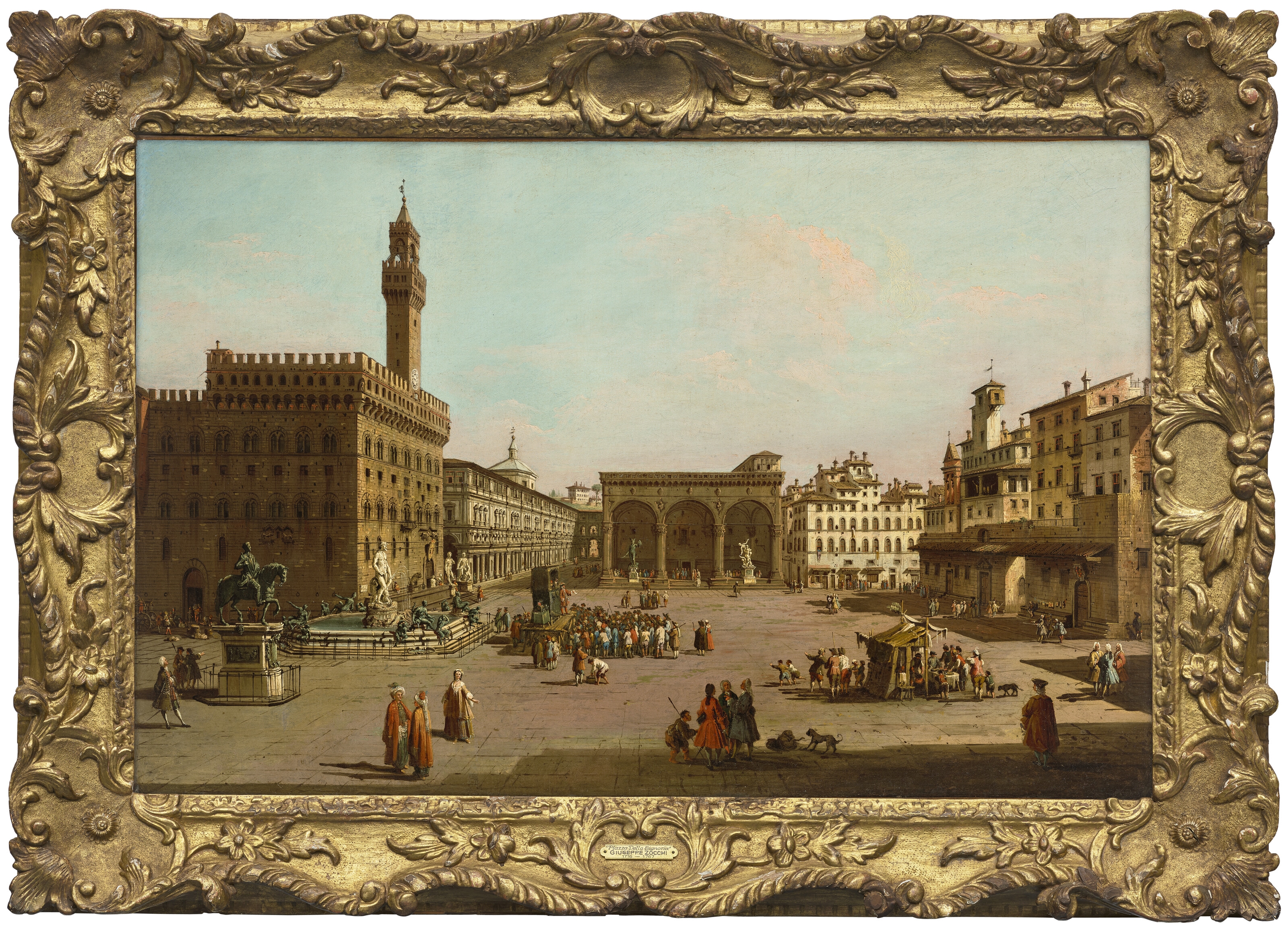 Giuseppe Zocchi | Florence, looking South with a view of the Piazza ...