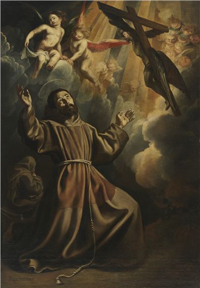 Saint Francis receiving the Stigmata - Vincenzo Carducci