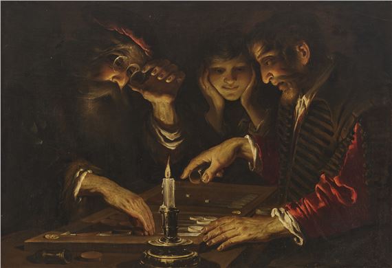 Backgammon players by Pietro Ricchi