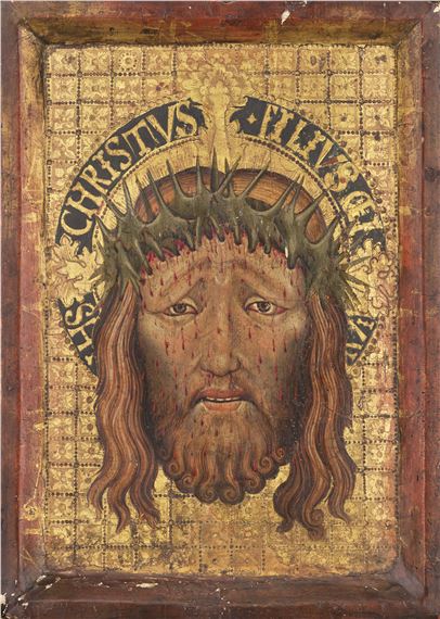 The Holy Face, or Christ with the Crown of Thorns - Hispano-Flemish School, 15th Century