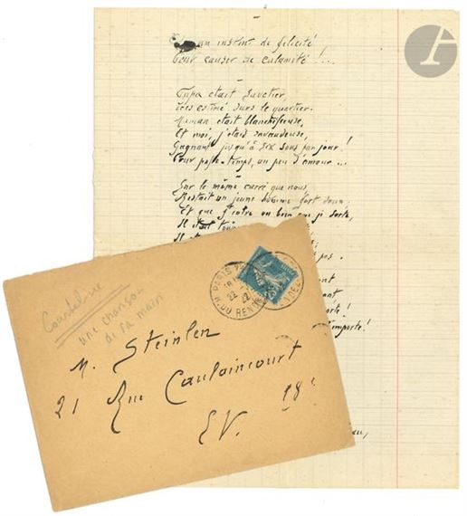 Papa was a cobbler, Highly esteemed in the neighborhood. Mama was a laundress, And I was a ravaudeuse, Earning up to six sous a day! For a hobby, a little love - Georges Courteline
