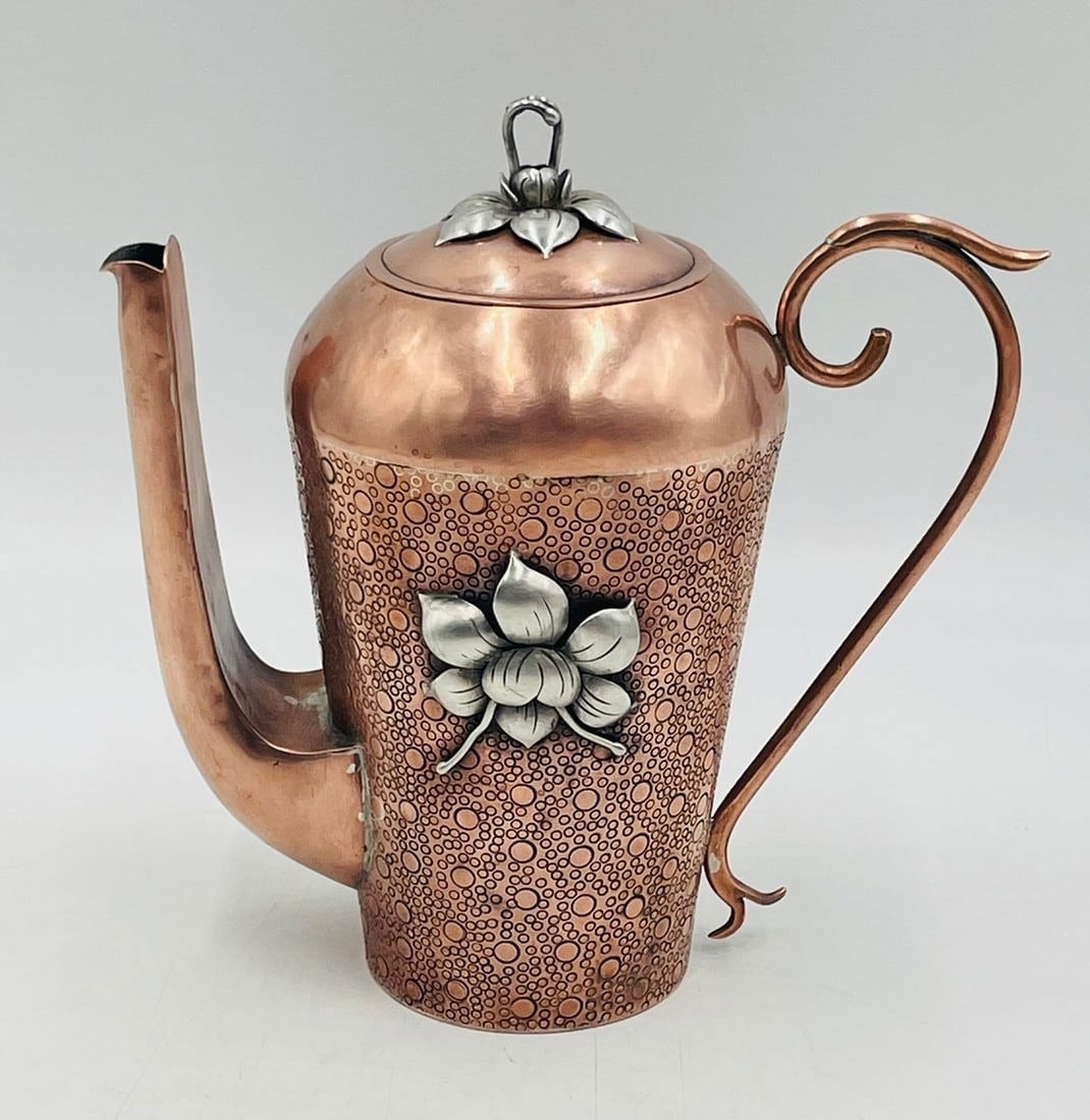 Artwork by Ana Maria Nuñez de Brilanti, Coffee or Teapot, Made of Silver & Copper