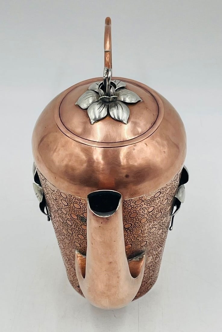 Artwork by Ana Maria Nuñez de Brilanti, Coffee or Teapot, Made of Silver & Copper