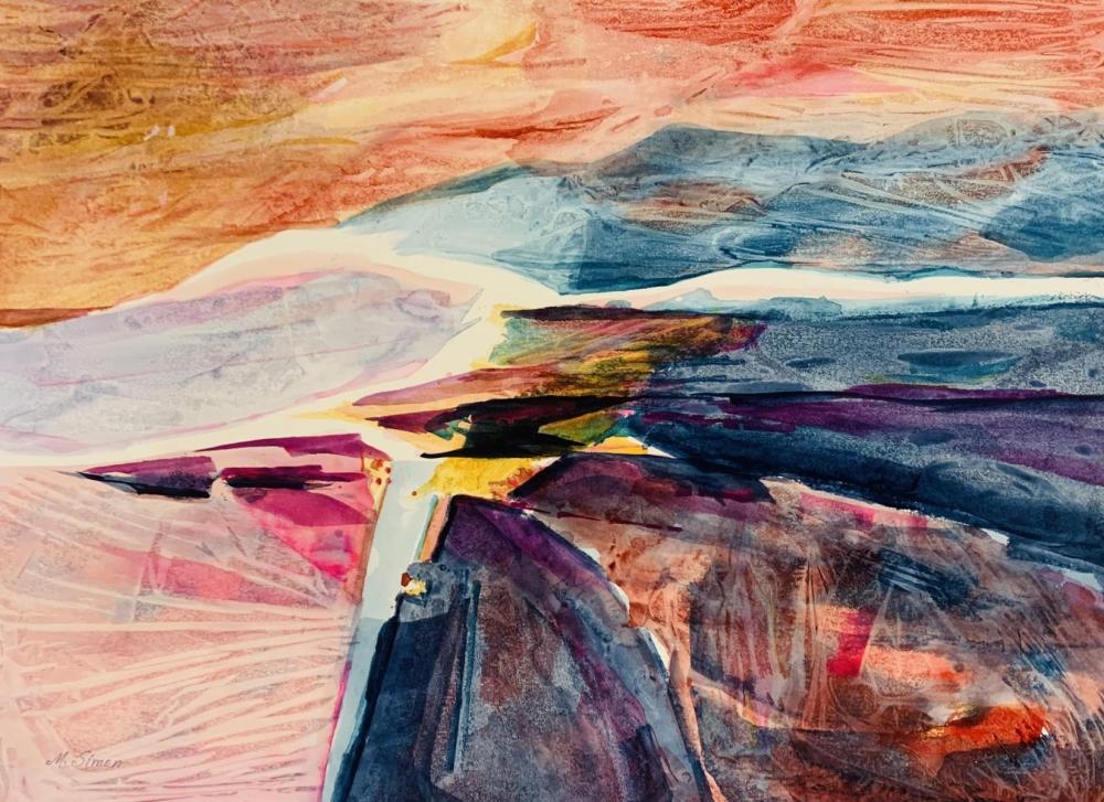Artwork by M. Simon, M. Simon - Watercolor on paper, Made of Watercolor on paper