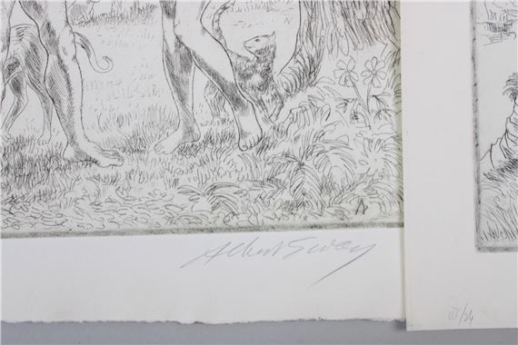 Albert Sway | Adam & Eve in the Garden of Eden | MutualArt
