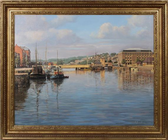 Bristol Docks featuring Bush House by Peter Donnithorne