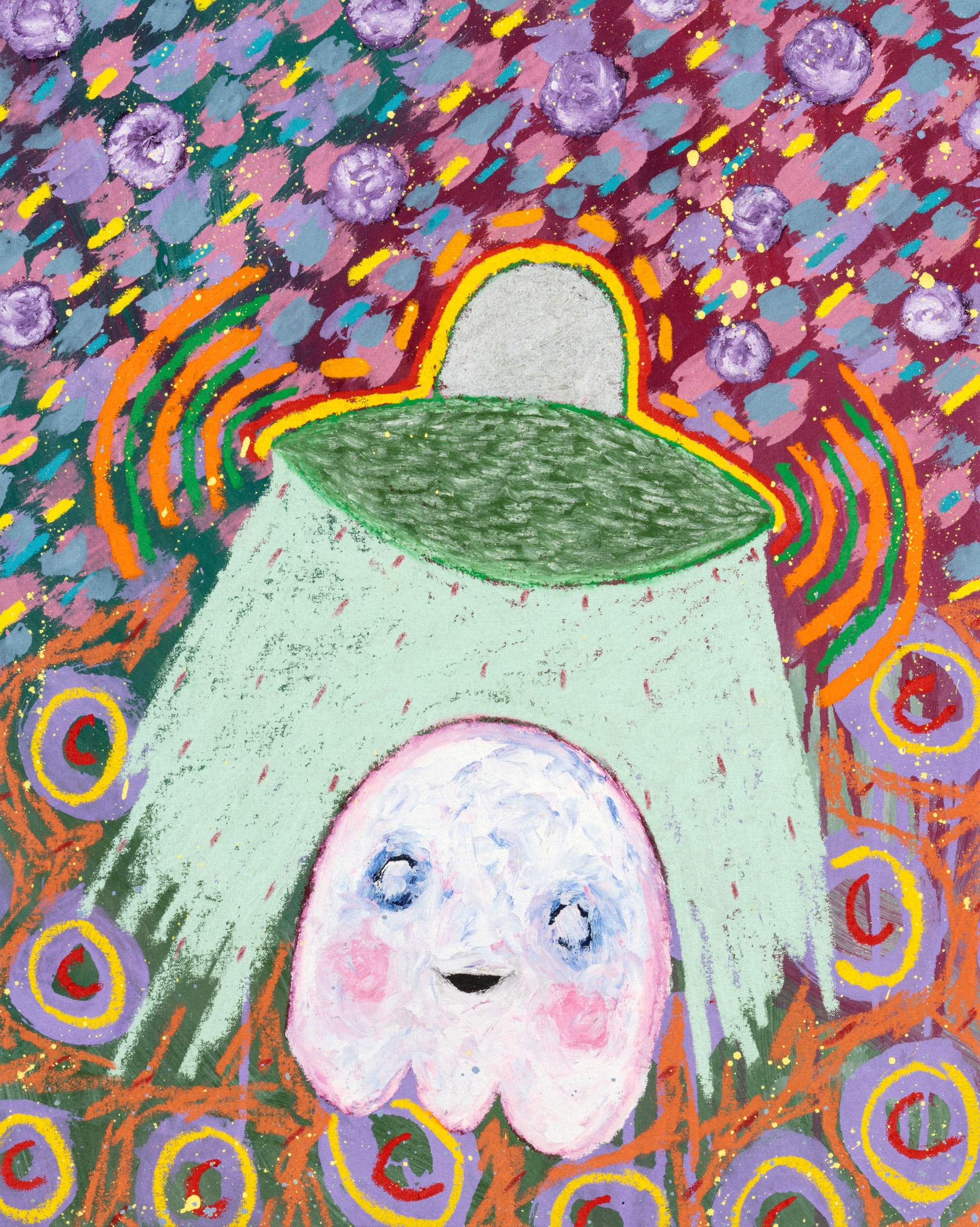 Adam Handler | Ghost Abduction in Purple Tire Field (2022) | MutualArt