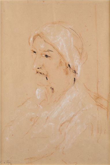 Ritratto di vecchia, 1950 by Filippo de Pisis, 1950