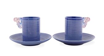 EAGLE CUPS AND SAUCERS - Liuli Gong Fang