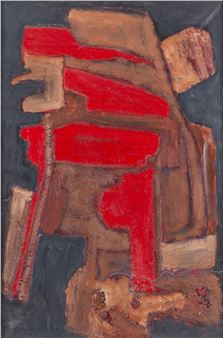 Composition with red - Kazimierz Krolikowski