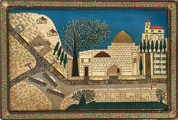 On the way to Jerusalem by Haim Harbon, 1900-1990