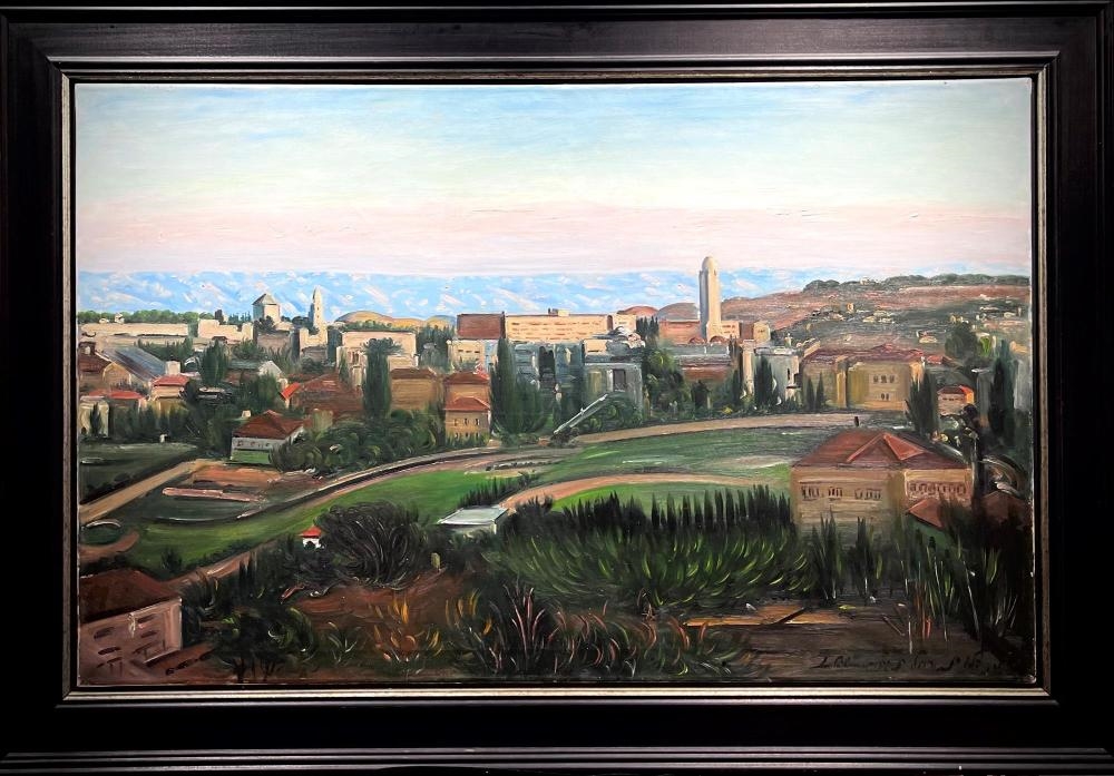 Artwork by Ludwig Blum, Jerusalem landscape, Made of oil on canvas