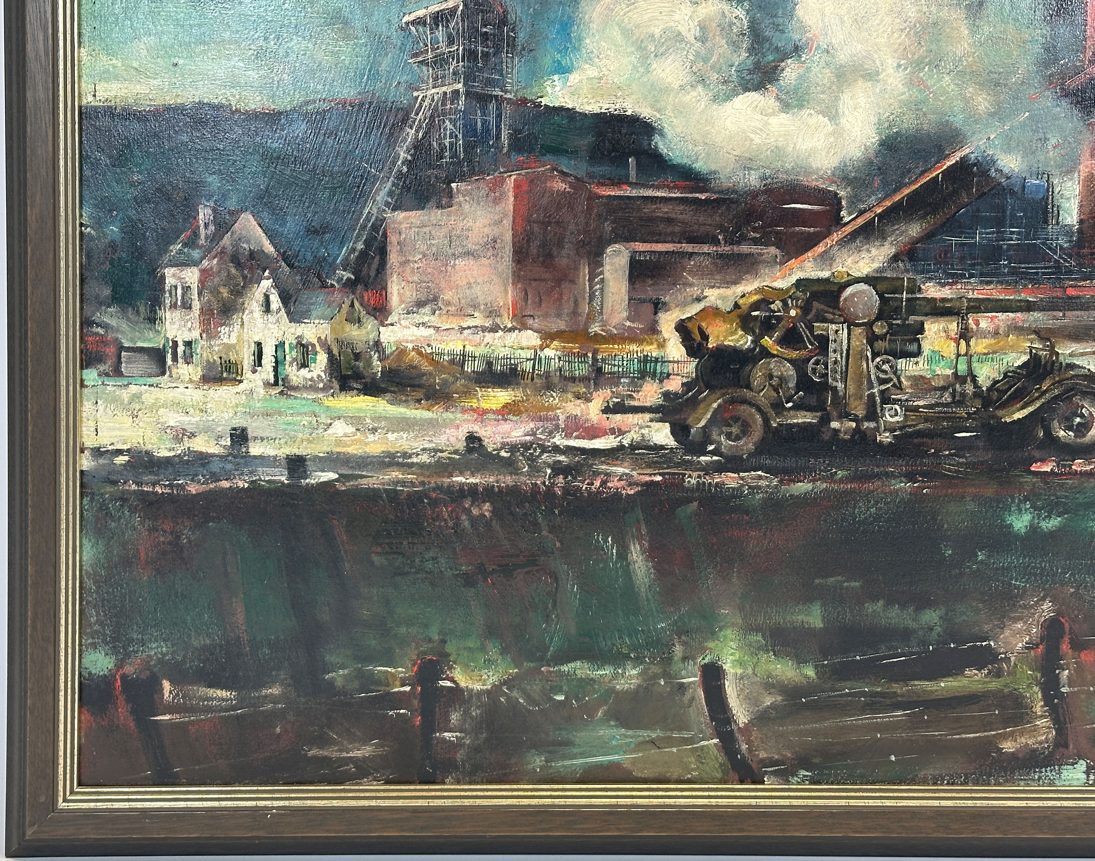 Artwork by Josef Arens, Josef ARENS (1901 - 1979). Völklinger Hütte, Made of oil on canvas