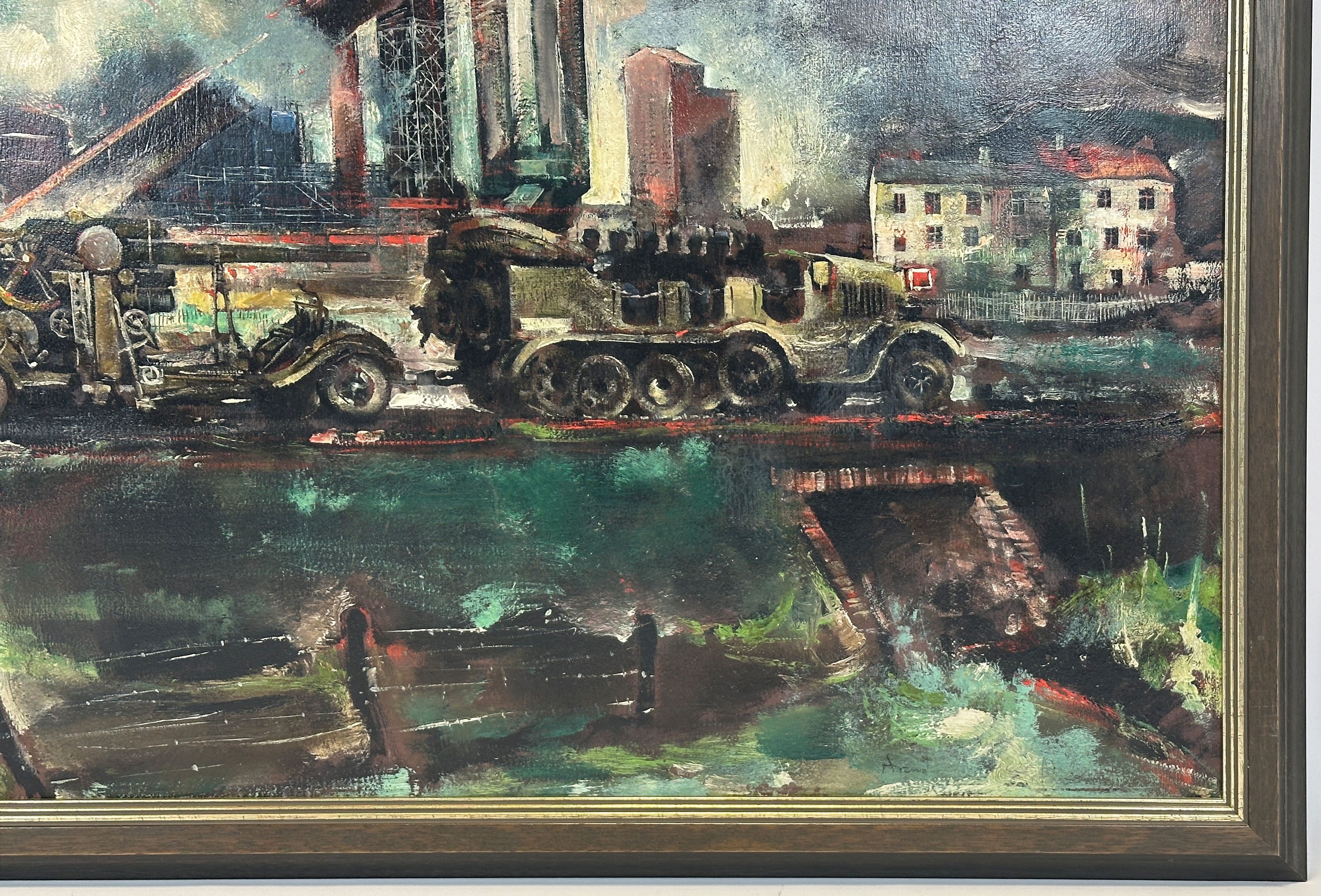 Artwork by Josef Arens, Josef ARENS (1901 - 1979). Völklinger Hütte, Made of oil on canvas