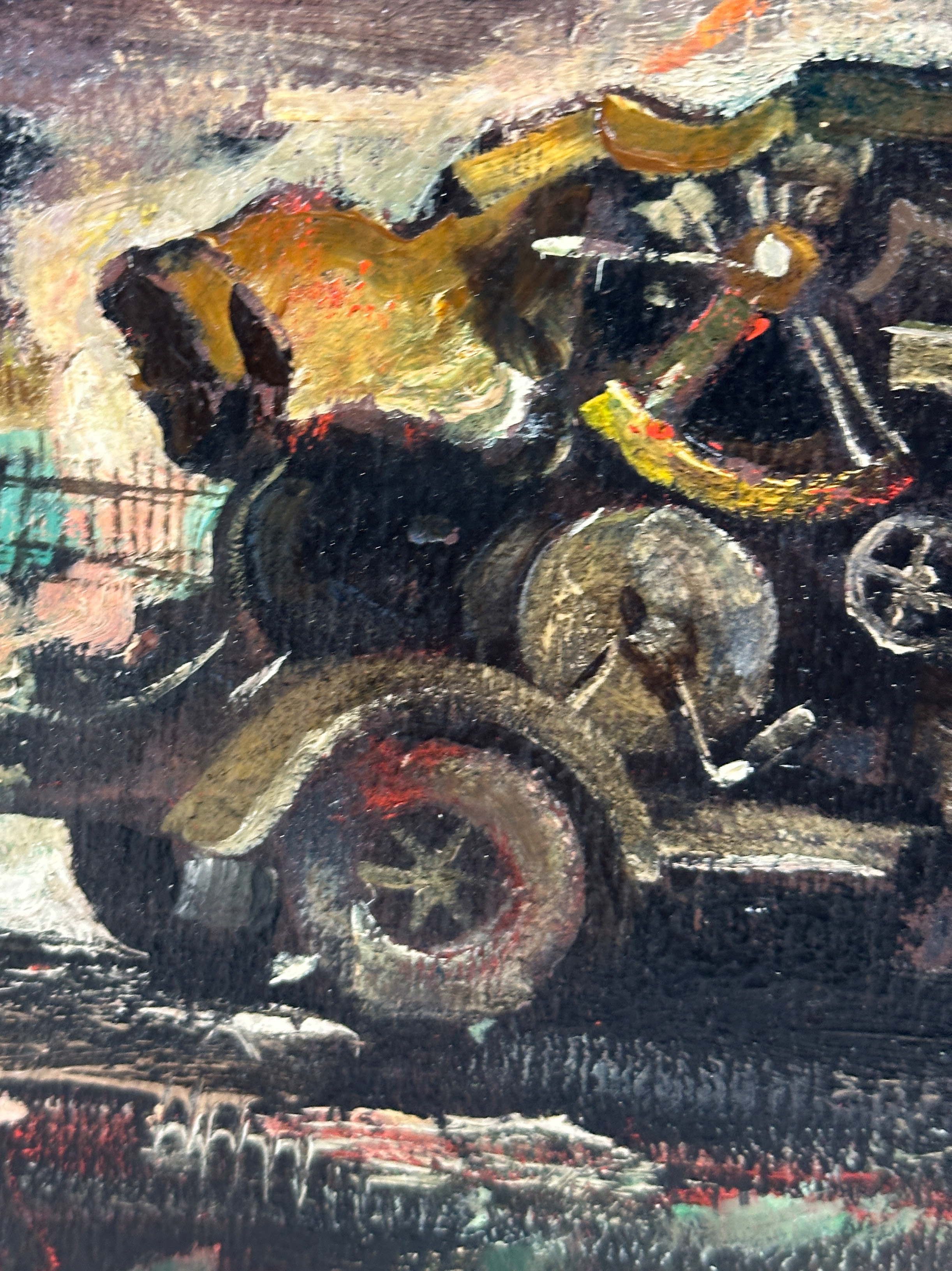 Artwork by Josef Arens, Josef ARENS (1901 - 1979). Völklinger Hütte, Made of oil on canvas