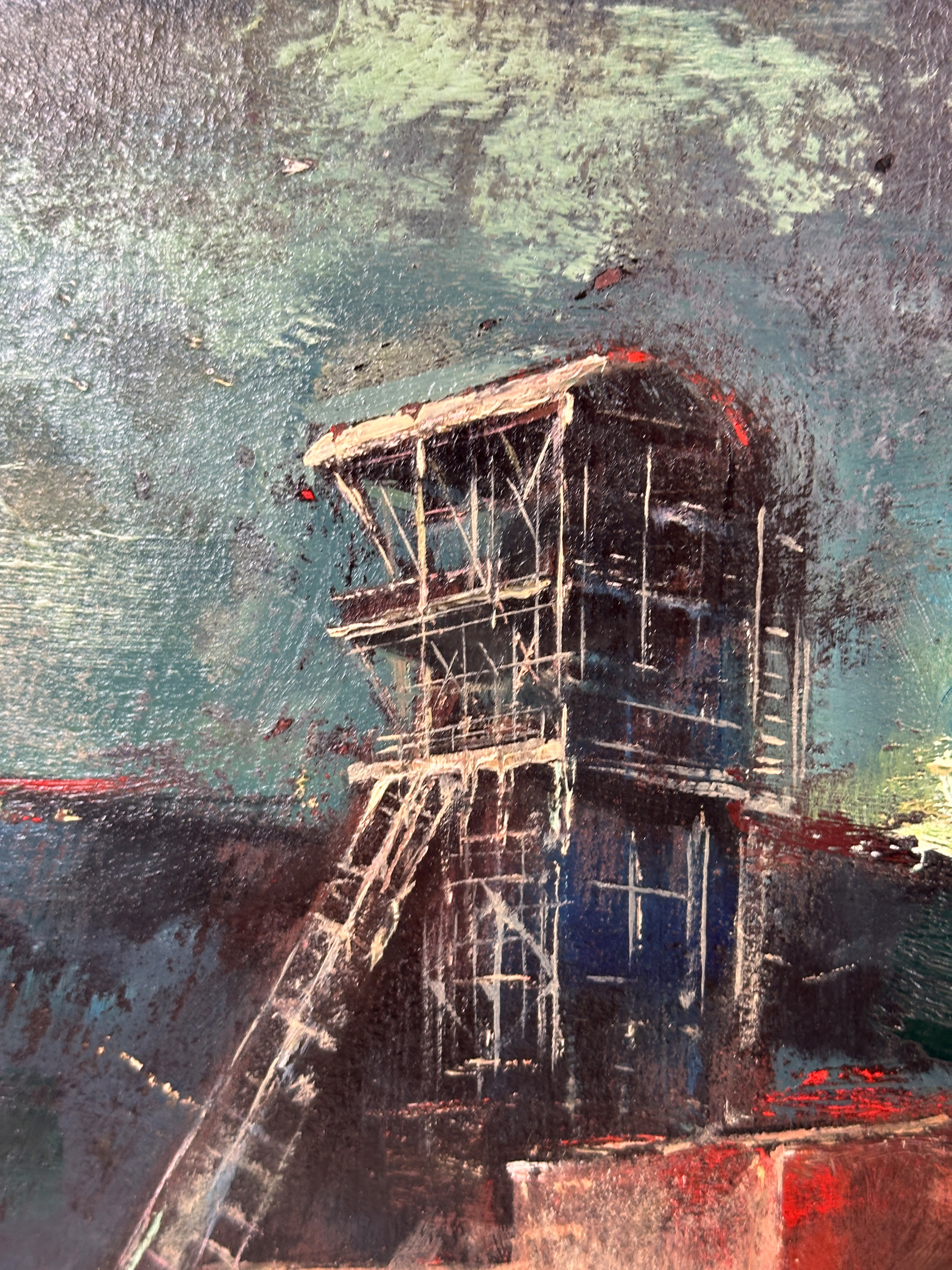 Artwork by Josef Arens, Josef ARENS (1901 - 1979). Völklinger Hütte, Made of oil on canvas