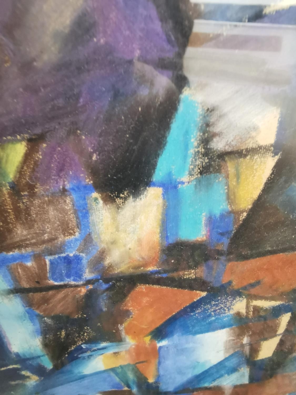 Keith Vaughan | oil pastel abstract composition | MutualArt