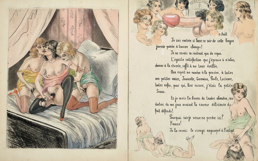 Artwork by Leon Courbouleix, Suzon en vacances, Made of Illustrated