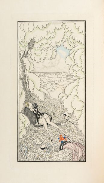 Artwork by Jean Dulac, The two of us, Made of Illustrated