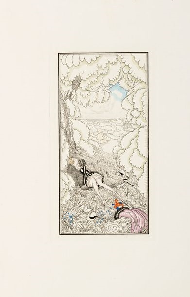 Artwork by Jean Dulac, The two of us, Made of Illustrated