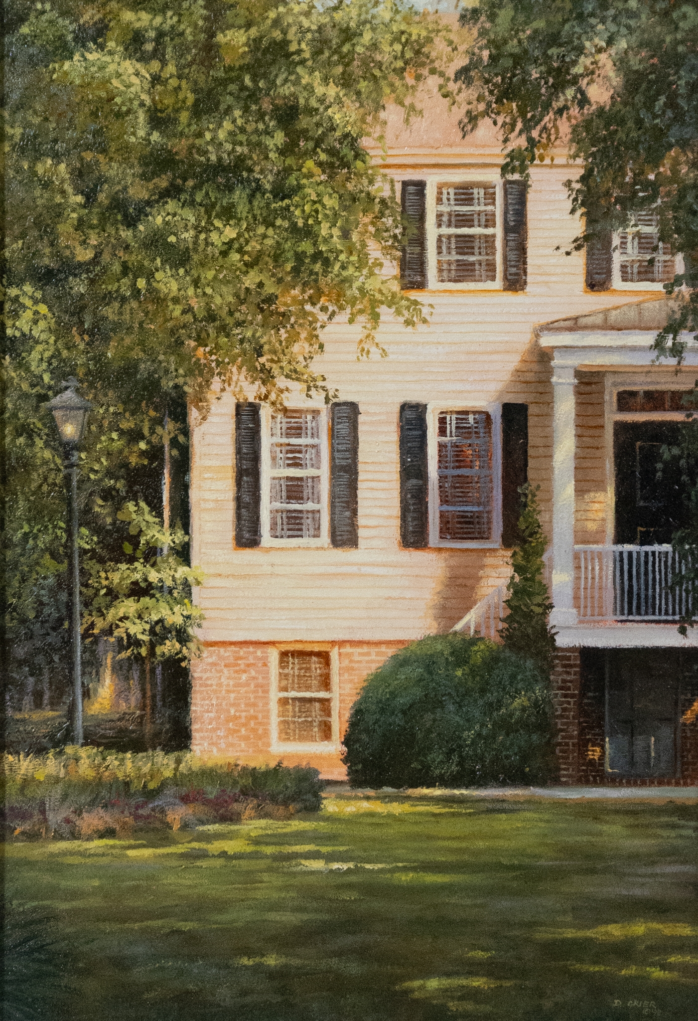 Artwork by Douglas Grier, House front - 1998, Made of Oil on canvas