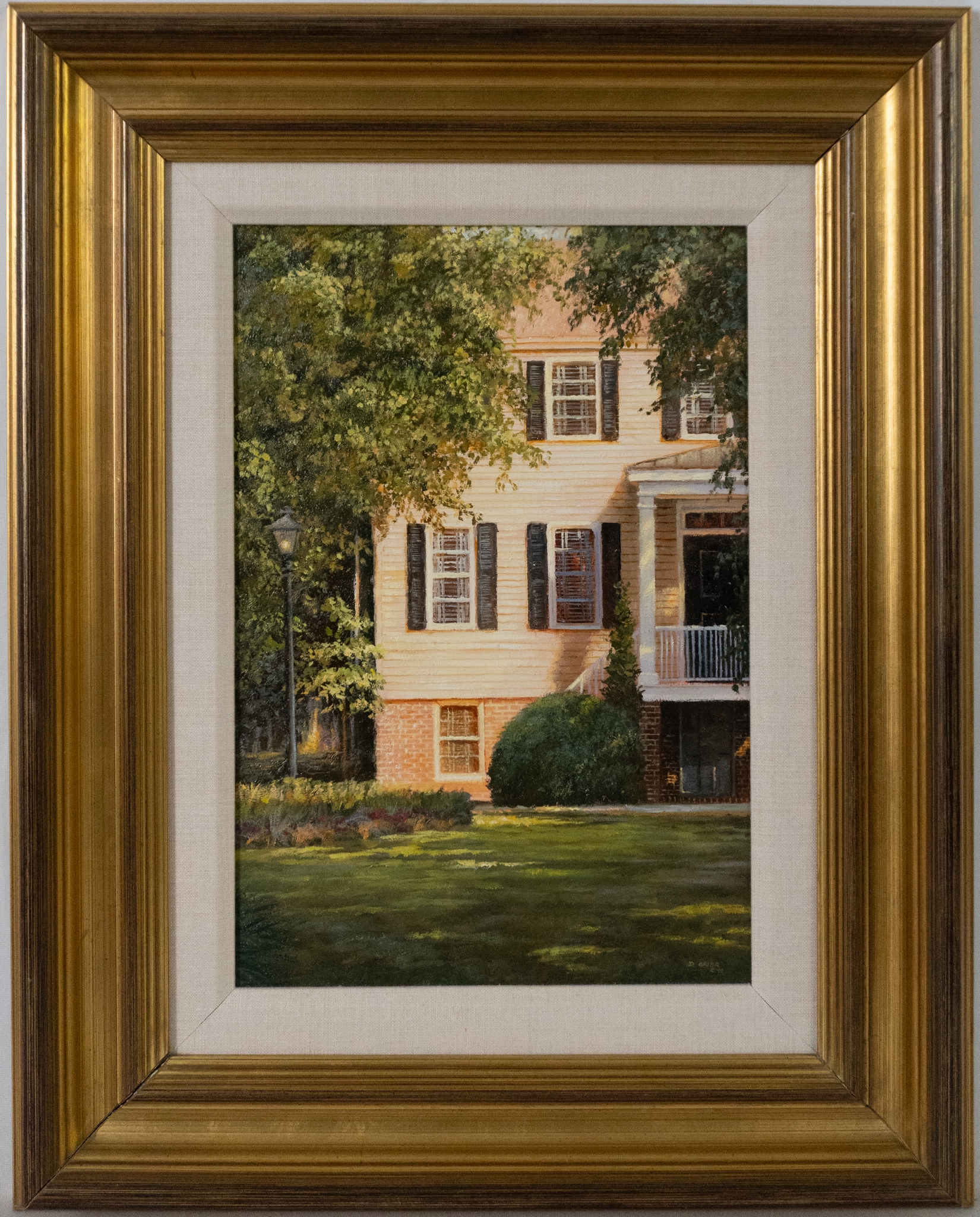 Artwork by Douglas Grier, House front - 1998, Made of Oil on canvas