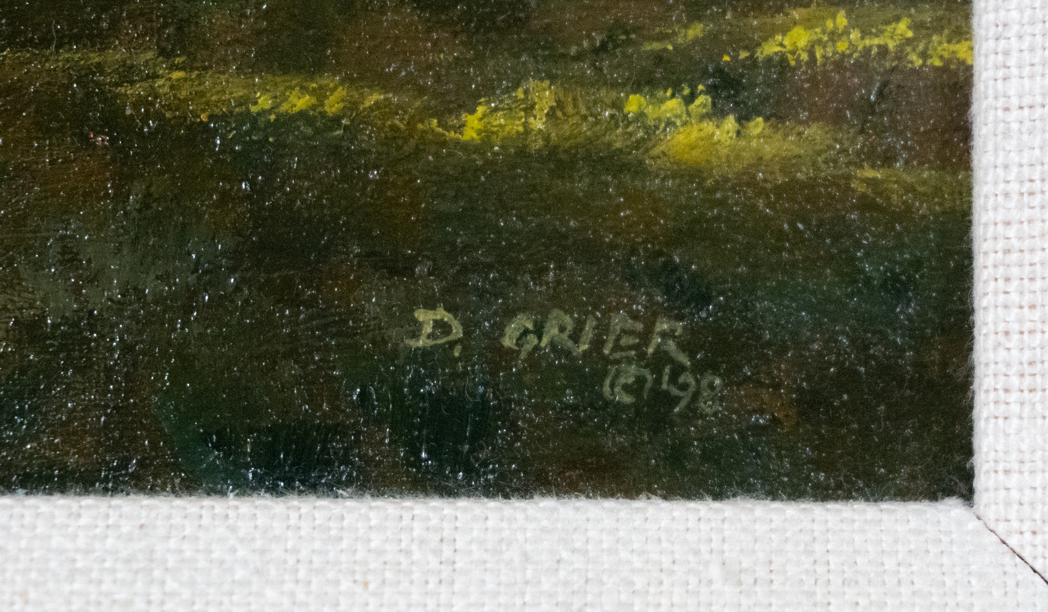 Artwork by Douglas Grier, House front - 1998, Made of Oil on canvas