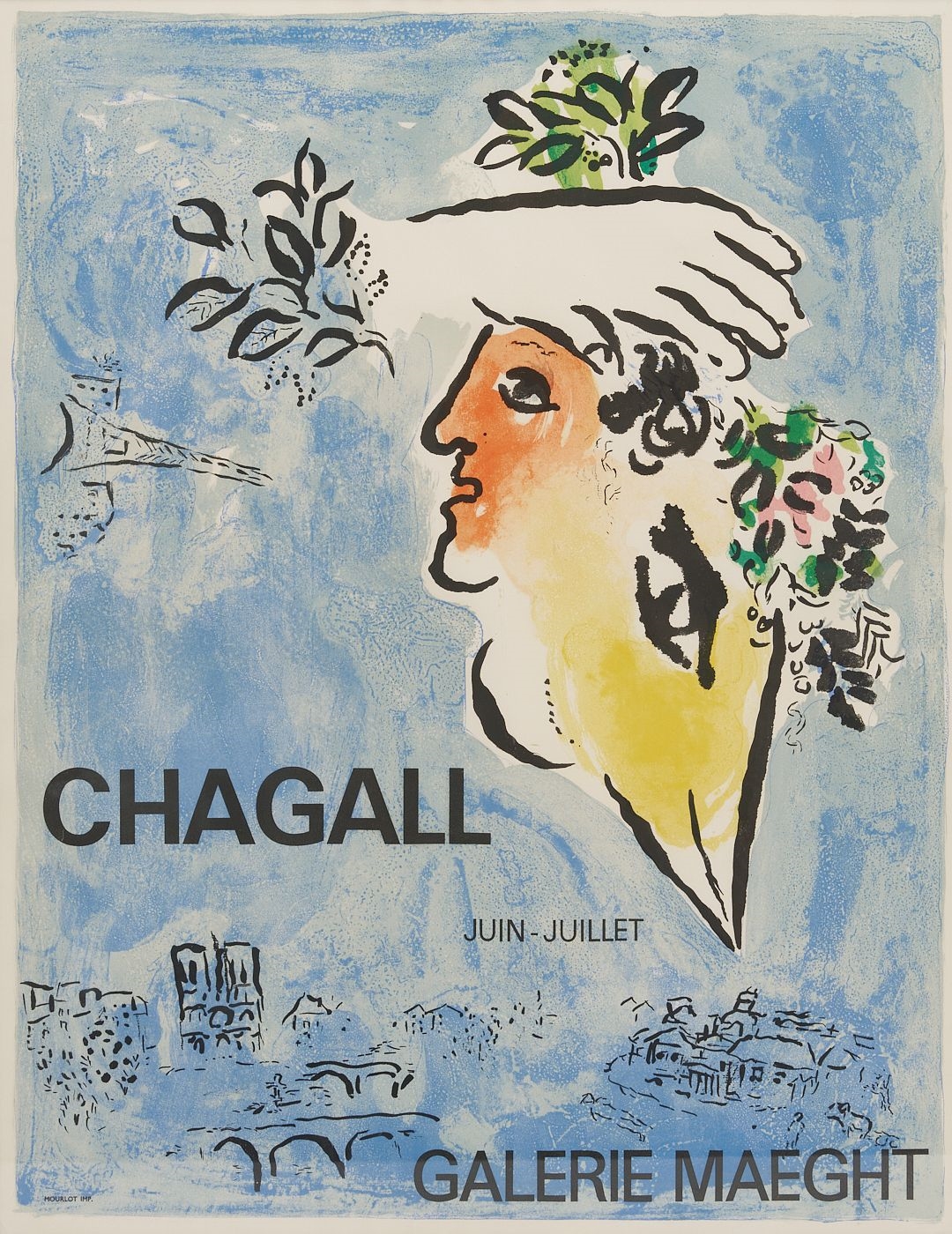 Marc Chagall | 3 Modernist Posters incl. Marc Chagall Blue Sky, 1964 ...