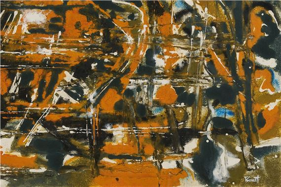 Ted Burnett | Ted Burnett Mid-Century Tennessee Abstract Painting ...