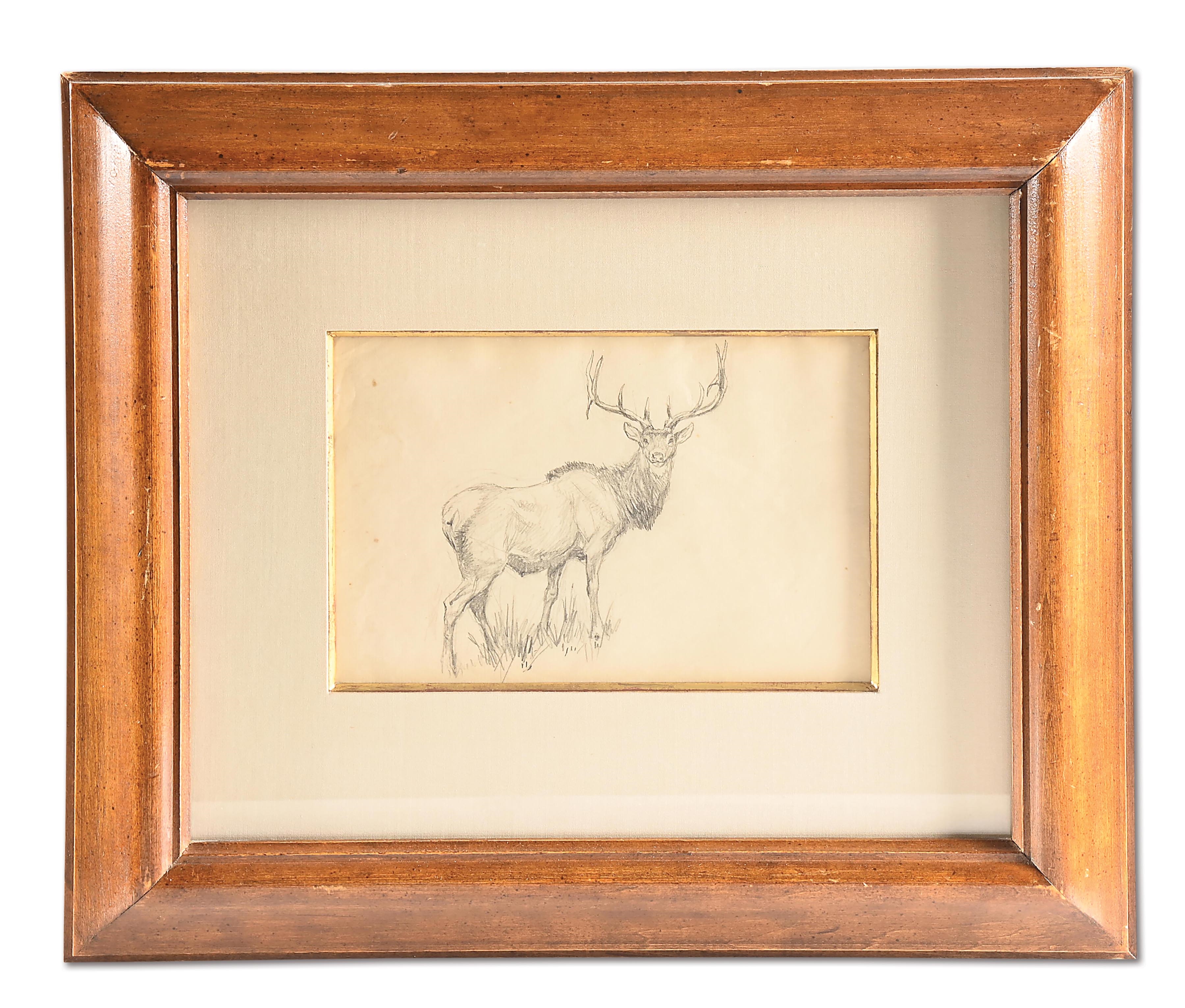 Charles Marion Russell | Bull Elk | MutualArt