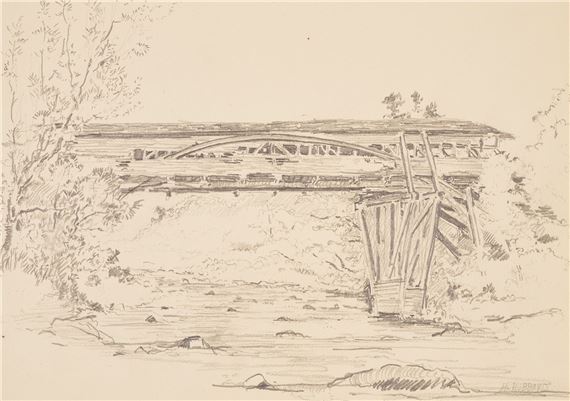 Harlan Hubbard Sketchbook w/ 10 Landscape Drawings incl. 4 Signed - Harlan Hubbard