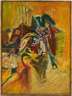 Walter Hollis Stevens Abstract O/C, Sun-Crest - Walter Hollis Stevens