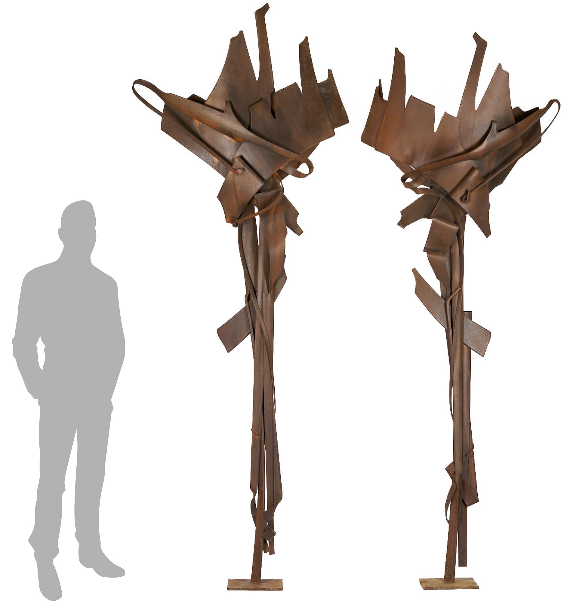 Albert Paley | Pair of Albert Paley Large Landscape Sculptures | MutualArt