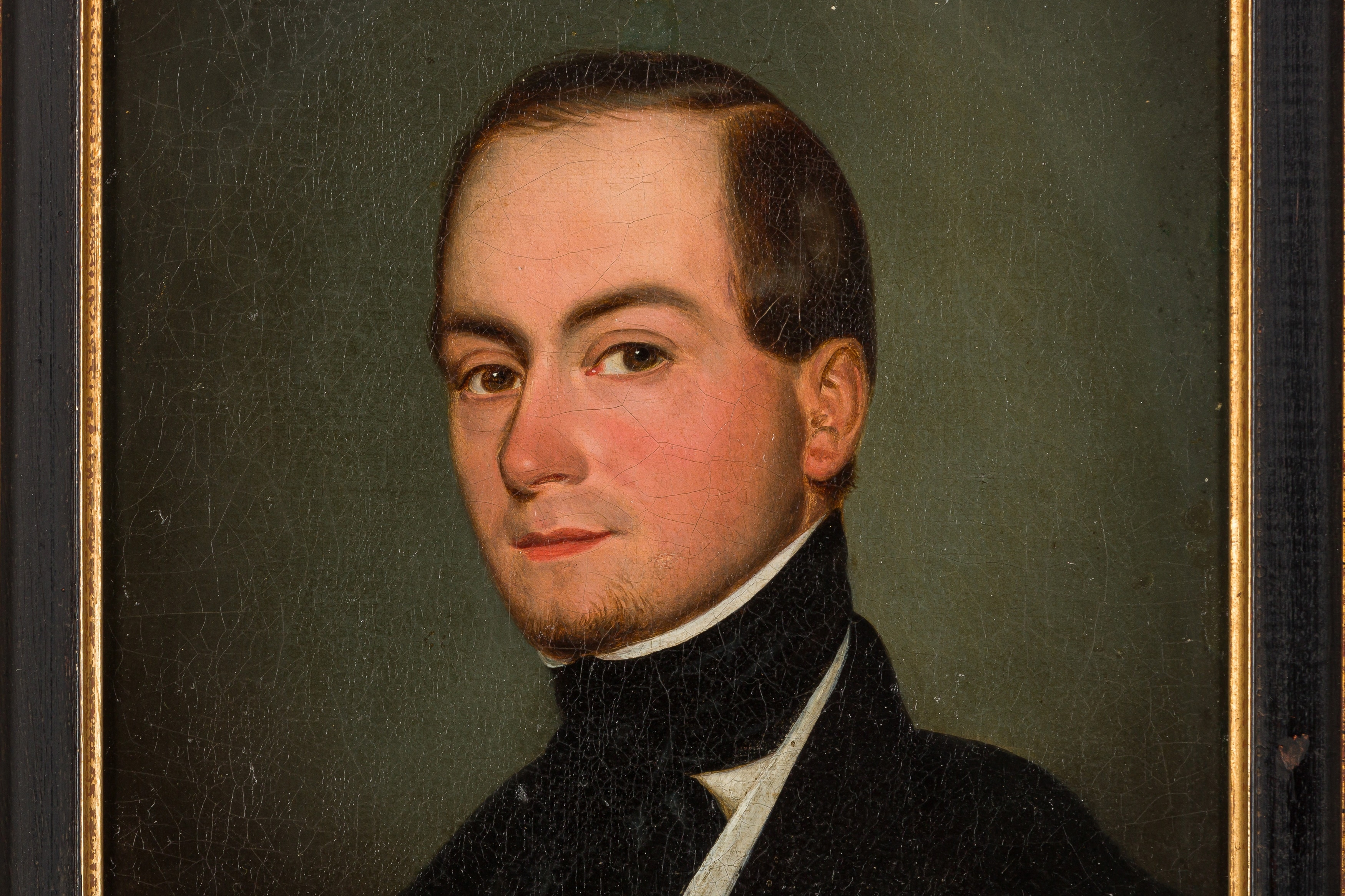 Artwork by Adolphe Henri Dubasty, Portrait of a Gentleman, Made of oil on canvas