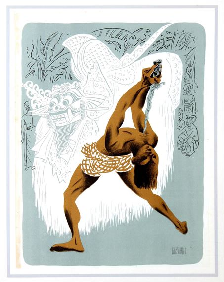 Al Hirschfeld | Al Hirschfeld - Kris Dancer Bali | MutualArt