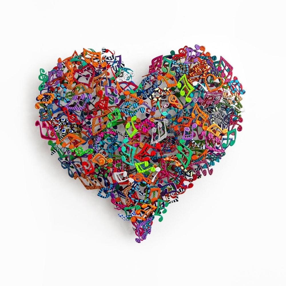 Artwork by Patricia Govezensky, Dancers, Made of Original Painting on Cutout Steel