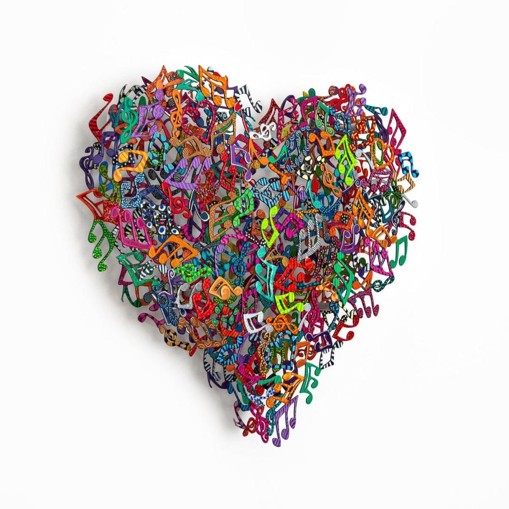 Artwork by Patricia Govezensky, Dancers, Made of Original Painting on Cutout Steel